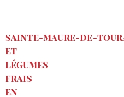 Recipe Sainte-Maure-de-Touraine et légumes frais en mousse